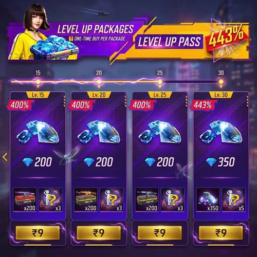 Level Up Free Fire